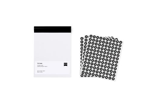 Punktmarken 3,0 mm, weiß, uncodiert, Klebestärke mittel, 3000 Stück Produktbild