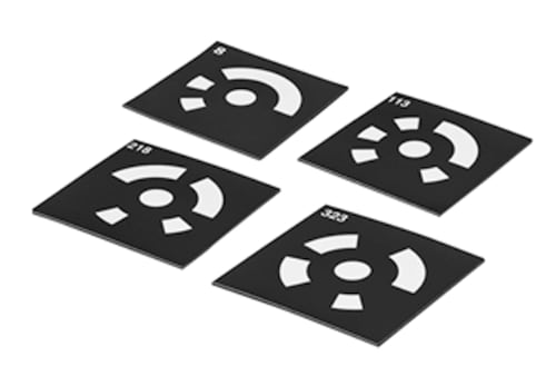 Punktmarken 10,0 mm, codiert 8–112, weiß, magnetisch Produktbild Front View L