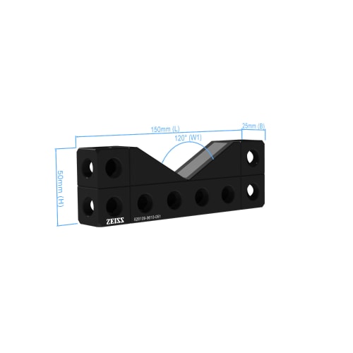 V-Block 120&deg; - 150x25x50mm, magnetisch, AF25 Produktbild Back View L