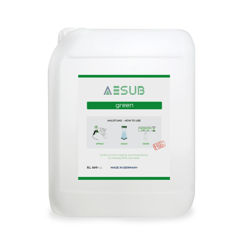 AESUB Green - Scan-Zeit ca. 1-2 h, Schichtdicke 10-20 &mu;m, Sublimationszeit ca. 6 h, liquid, 5 L Produktbild