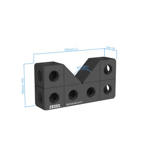 V-Block 90&deg; - 100x25x50mm, magnetisch, AF25 Produktbild Back View L