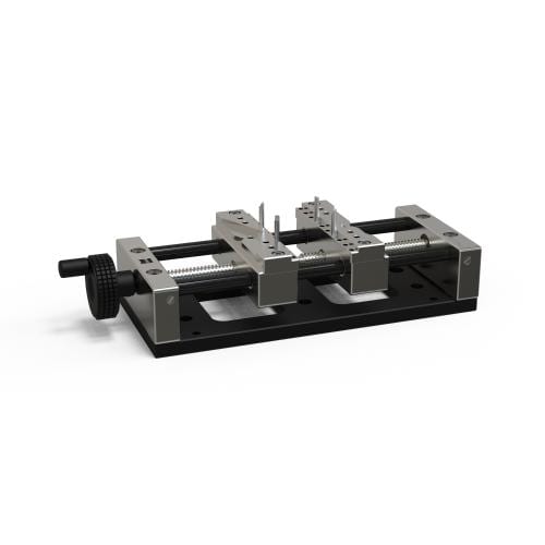 OmniFix  Messtechniker Schraubstock 120 x 270 mm, Edelstahl mit Aluminiumgrundplatte Produktbild