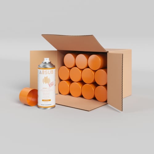 AESUB Orange - Scan-Zeit ca. 4-8 h, Schichtdicke 2-6 &mu;m, Sublimationszeit 12-24 h, 12 Dosen Produktbild