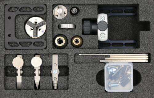 Probenhalter-Kit mit Drehachse manuell Produktbild Back View L
