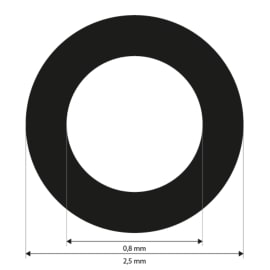 Punktmarken 0,8 mm, wei&szlig;, uncodiert, Klebest&auml;rke mittel, 3000 St&uuml;ck Produktbild