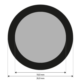 Punktmarken 18,0 mm, uncodiert, retro-reflektierend, 300 St&uuml;ck Produktbild