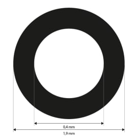 Punktmarken 0,4 mm, wei&szlig;, uncodiert, Klebest&auml;rke mittel, 3000 St&uuml;ck Produktbild