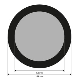 Punktmarken 9,0 mm, uncodiert, retro-reflektierend, 800 St&uuml;ck Produktbild