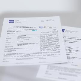DAkkS-Kalibrierung Stufenendma&szlig; Niveau 1 bis 1540 mm Produktbild