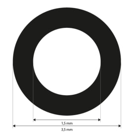 Punktmarken 1,5 mm, wei&szlig;, uncodiert, Klebest&auml;rke schwach, 3000 St&uuml;ck Produktbild