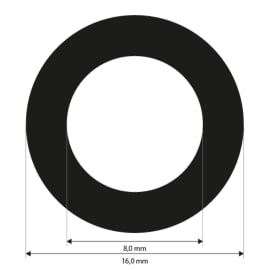 Punktmarken 8,0 mm, uncodiert, wei&szlig;, Klebest&auml;rke schwach, 1500 St&uuml;ck Produktbild