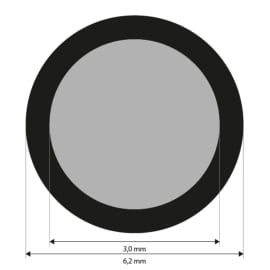 Punktmarken 3,0 mm, uncodiert, retro-reflektierend, 2000 St&uuml;ck Produktbild