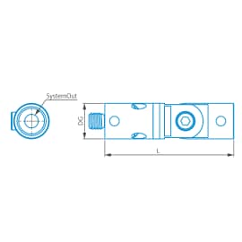 Dreh-Knick-Element, M5, Titan Produktbild