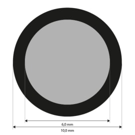 Punktmarken 6,0 mm, uncodiert, retro-reflektierend, 2000 St&uuml;ck Produktbild