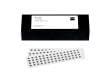 Punktmarken 0,4 mm, wei&szlig;, uncodiert, Klebest&auml;rke mittel, 3000 St&uuml;ck Produktbild Back View S