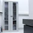 Tasterschrank MSC mit Glast&uuml;ren Produktbild Back View S