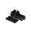 Schraubstock - 125x50x50mm, Spannbereich 65, AF25 Produktbild Back View S