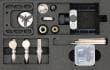 Probenhalter-Kit mit Drehachse manuell Produktbild Back View S