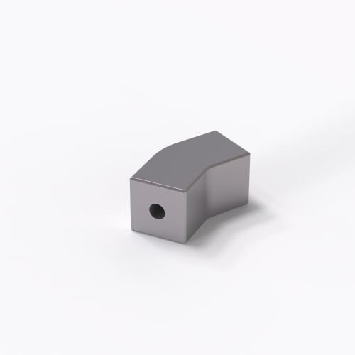 Single angle pieces, Aluminium, M5-M5 product photo Back View L