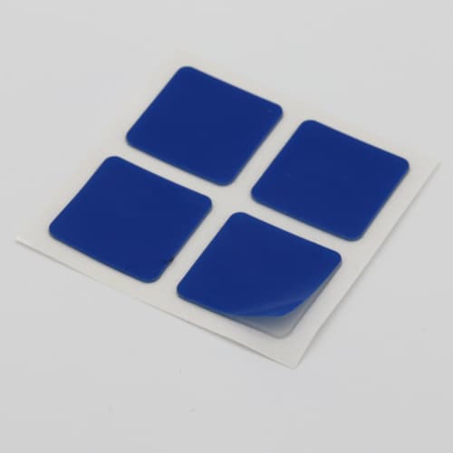 Transparent double-sided adhesive pads for optical applications, 8 pc. product photo Front View L