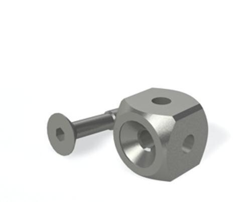 Cube M5, Titanium 15 mm with cone and countersink product photo Front View L