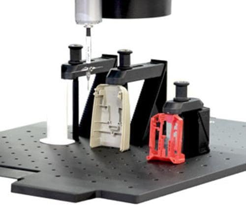 Plastic clamping system for O-INSPECT product photo Front View L