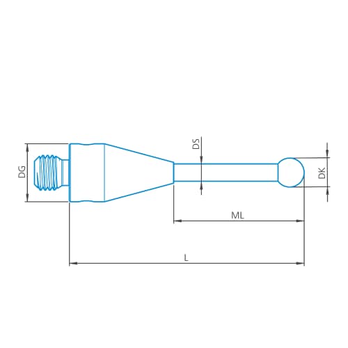 Stylus straight M3 XXT, DK3 L43 product photo Front View L