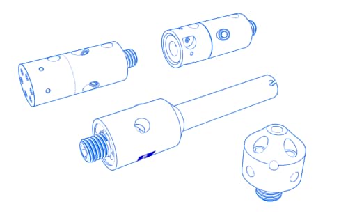 Klemmhalter f&uuml;r Taster ohne Gewinde