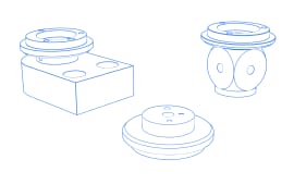 Plate cubes and other adapters