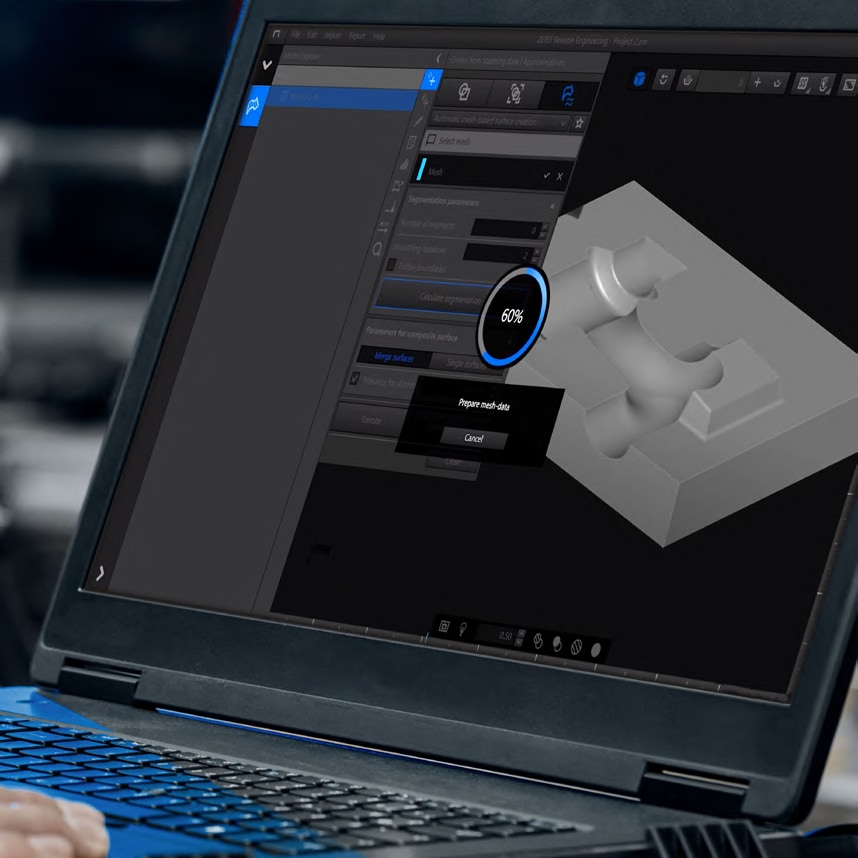CAD-Modellierung mit ZEISS REVERSE ENGINEERING